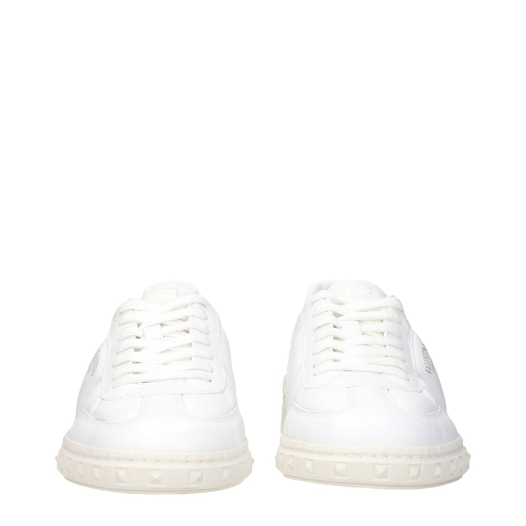White Leather Low Tops