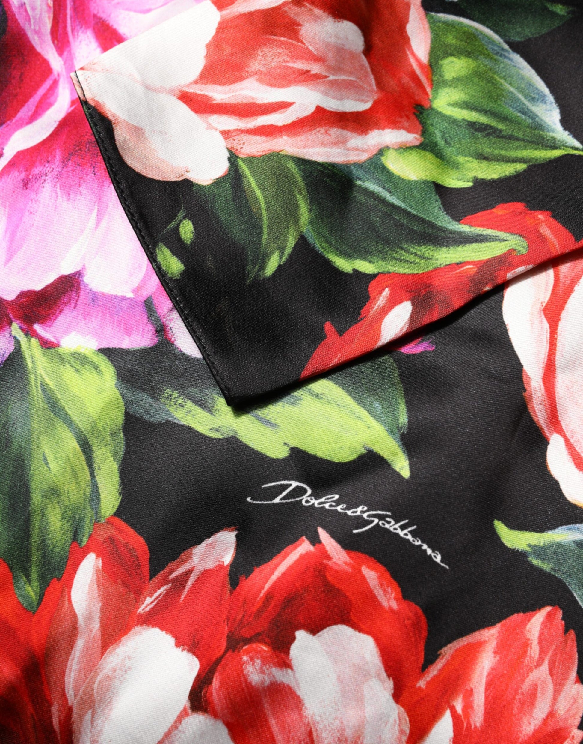 Dolce & Gabbana Black Floral Fiori Pittorici Bodycon Dress