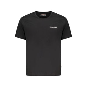 Black Cotton Men T-Shirt
