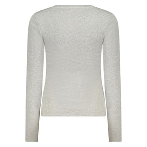 Gray Cotton Women T-Shirt