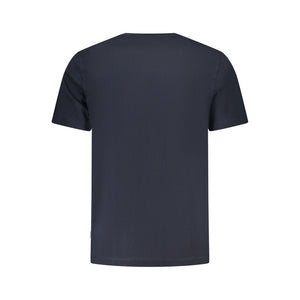 Blue Cotton Men T-Shirt