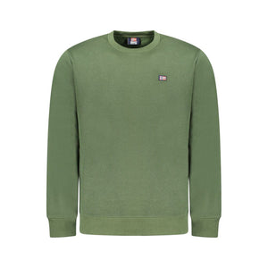 Green Cotton Men Sweater