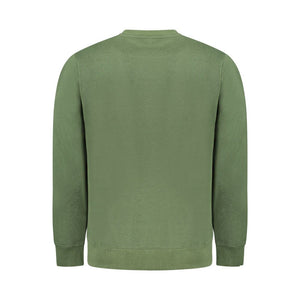 Green Cotton Men Sweater
