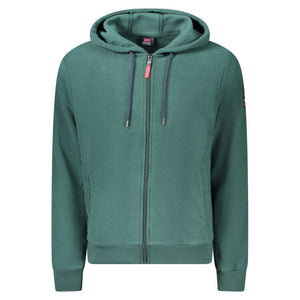Green Polyester Men Sweater