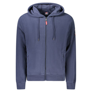 Blue Polyester Men Sweater