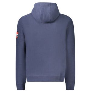 Blue Polyester Men Sweater