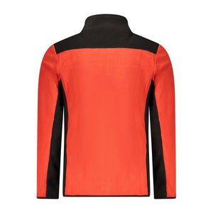 Red Polyester Men Sweater