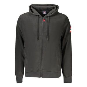 Black Polyester Men Sweater