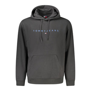 Black Cotton Men Sweater