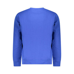 Blue Cotton Mens Sweater