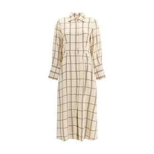 Checked midi Dress