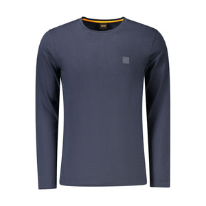 Blue Cotton Men T-Shirt