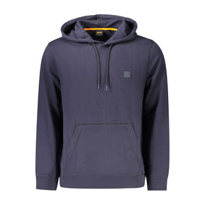 Blue Cotton Men Sweater