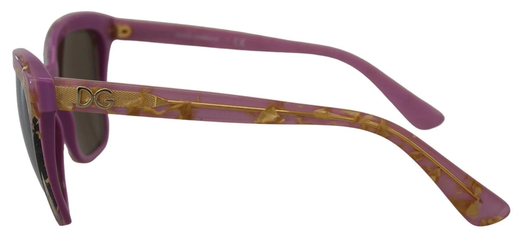 Dolce & Gabbana DG4251 Pink Gold Full Rim Rectangle Frame Shades