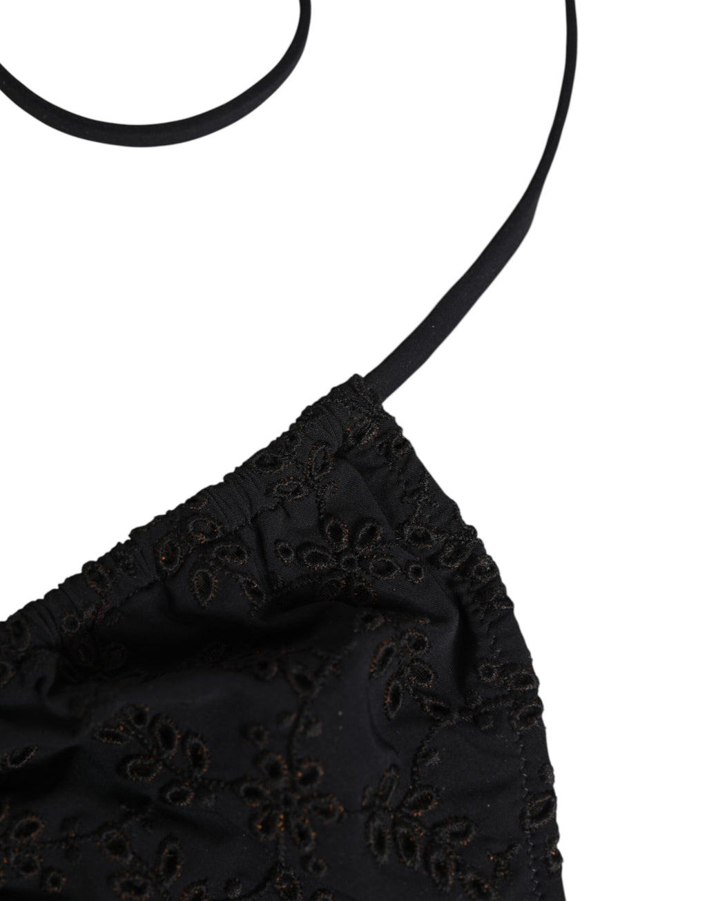 Dolce & Gabbana Black Embroidered Triangle Swimwear Underwear