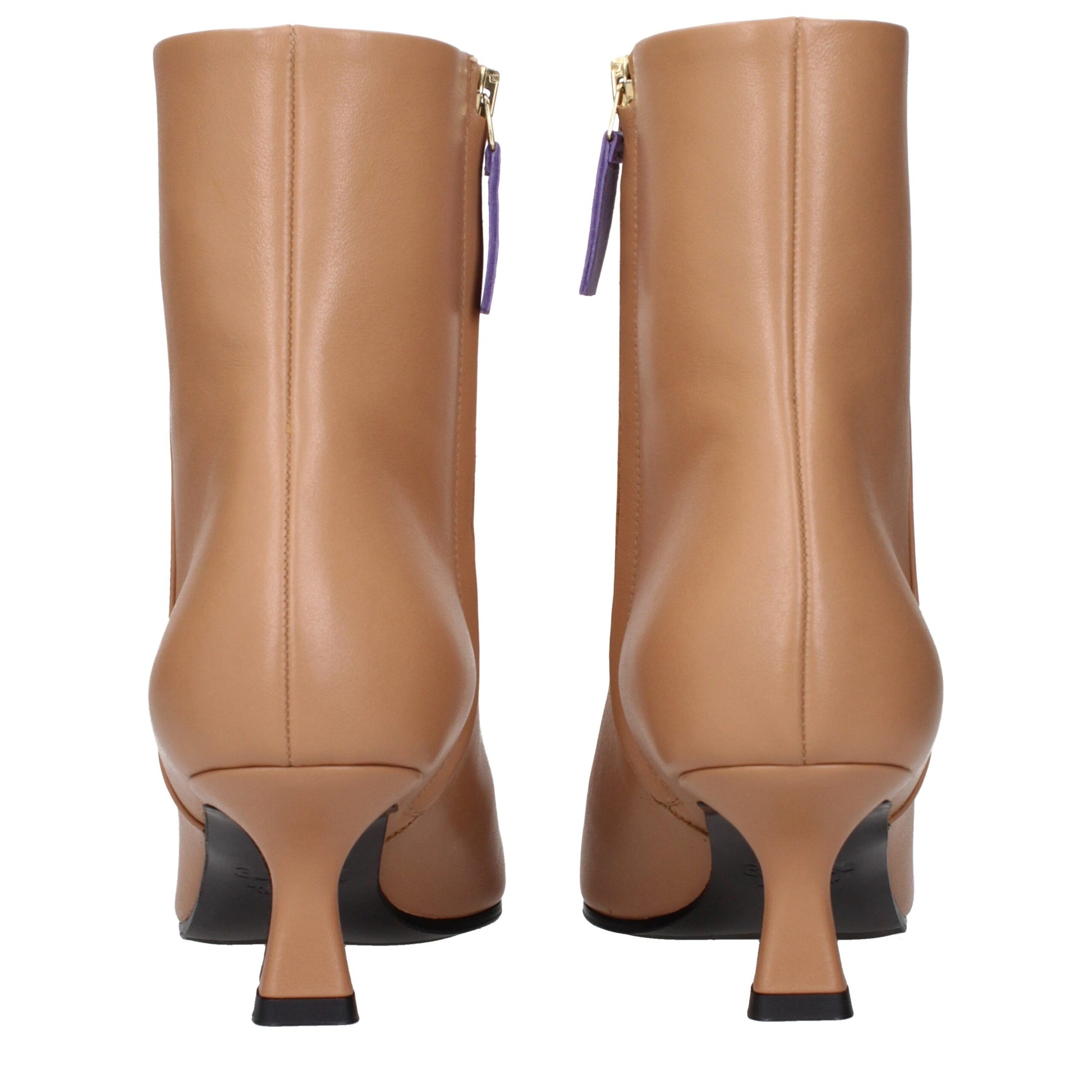 Brown Leather Ankle Boots