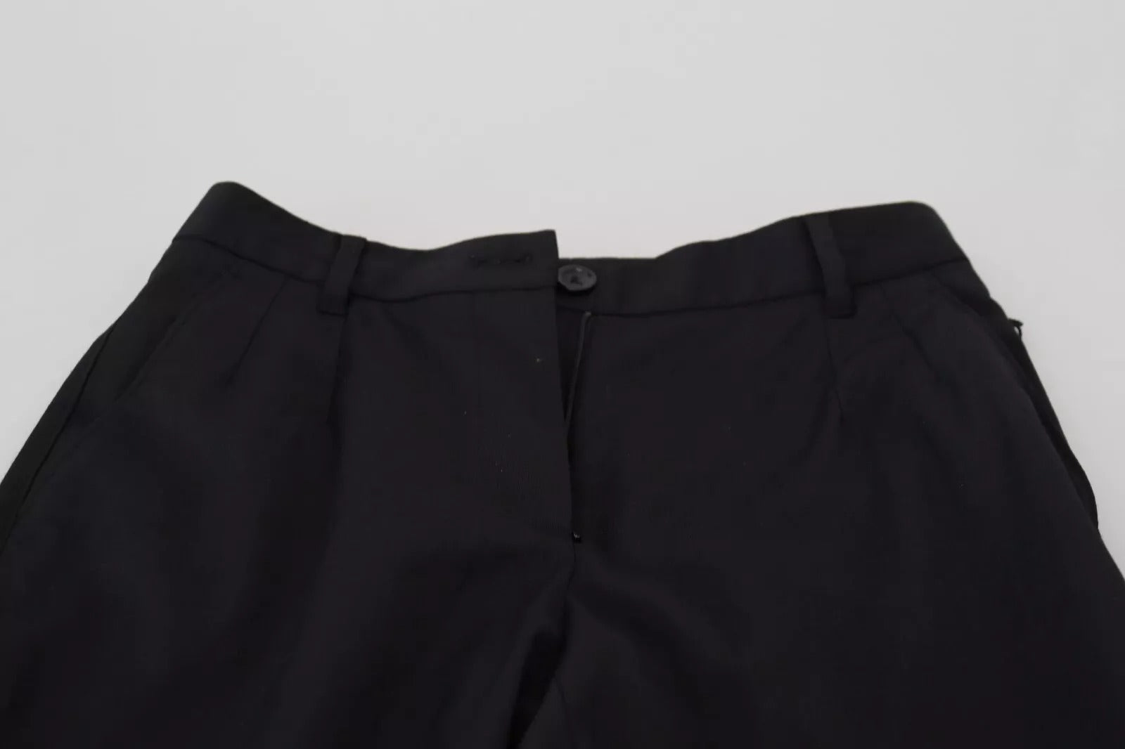 Dolce & Gabbana Black High Waist Skinny Trouser STAFF Pants