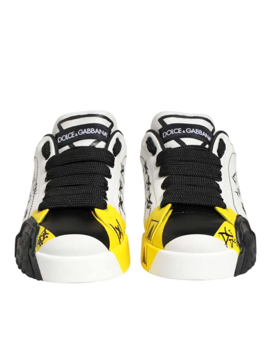 Dolce & Gabbana Multicolor Lettering Portofino Sneakers Shoes