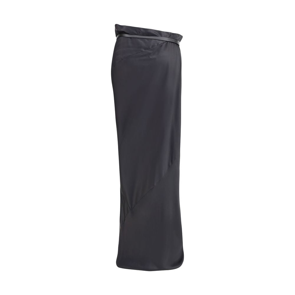 SILK SATIN LONG SKIRT
