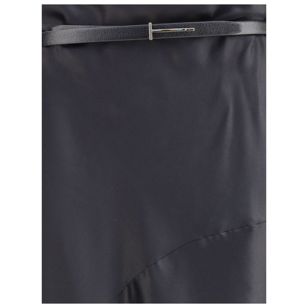 SILK SATIN LONG SKIRT