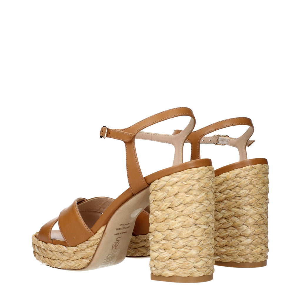 Brown Leather Platforms