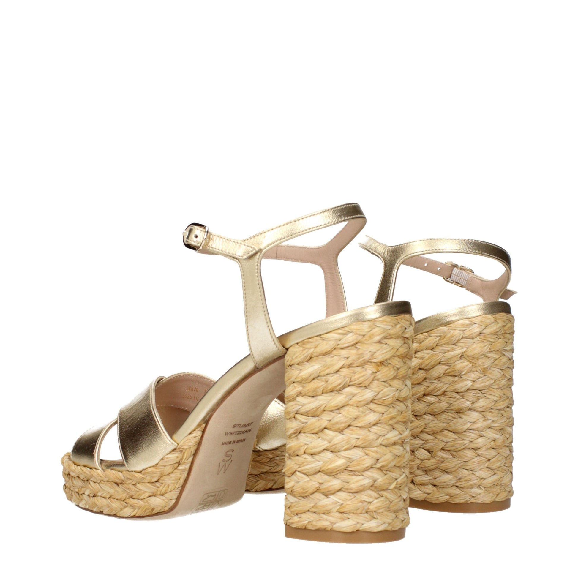 Gold Leather Platforms
