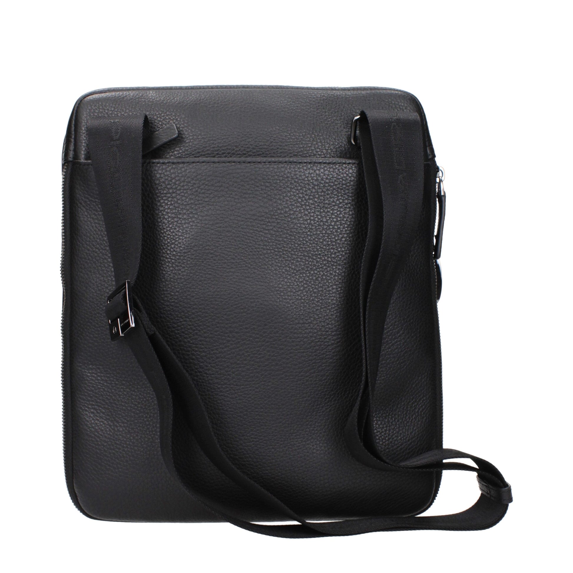 Piquadro Black Leather Crossbody Bag