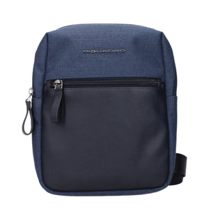 Blue Fabric Crossbody Bags