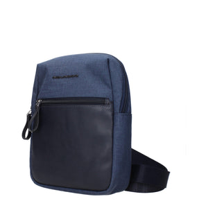 Blue Fabric Crossbody Bags
