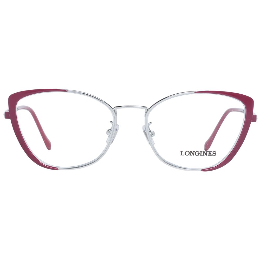 Longines Burgundy Metal & Plastic Glasses (Frames)