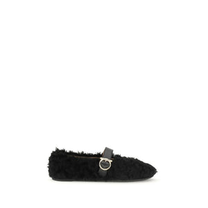 Gancini-embellished Ballerinas