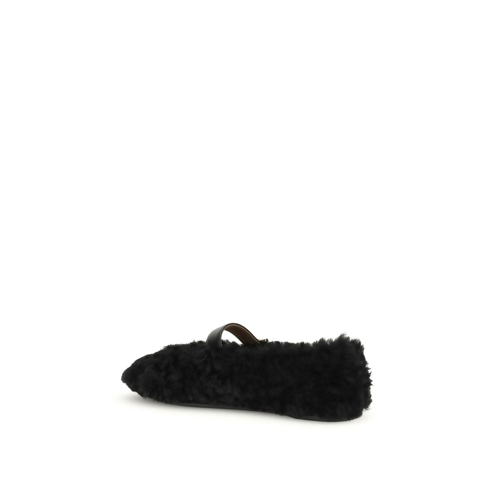 Gancini-embellished Ballerinas
