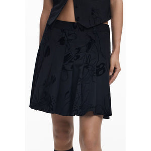 Black Polyester Skirt