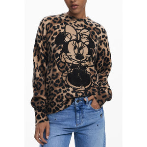 Brown Elastane Sweater