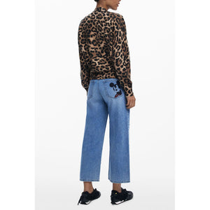 Brown Elastane Sweater