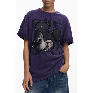 Purple Cotton Tops & T-Shirt