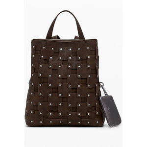 Brown Polyethylene Backpack
