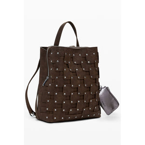 Brown Polyethylene Backpack