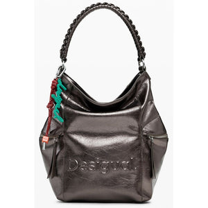 Bronze Polyethylene Women Backpack