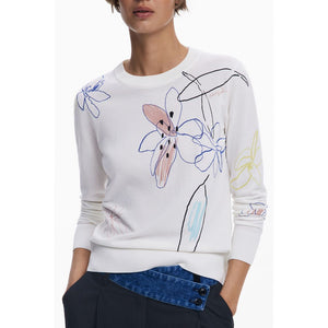White Viscose Sweater