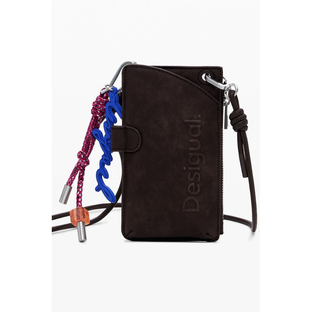 Brown Polyethylene Women Wallet