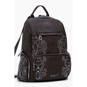 Brown Polyethylene Backpack
