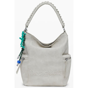 Beige Polyethylene Backpack