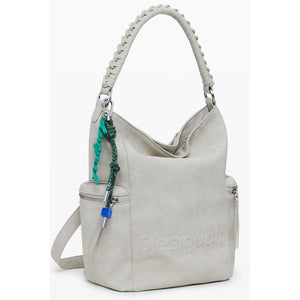 Beige Polyethylene Backpack