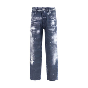 Denim print Pants