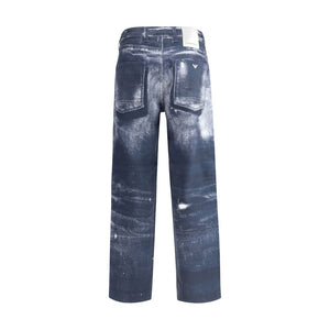 Denim print Pants