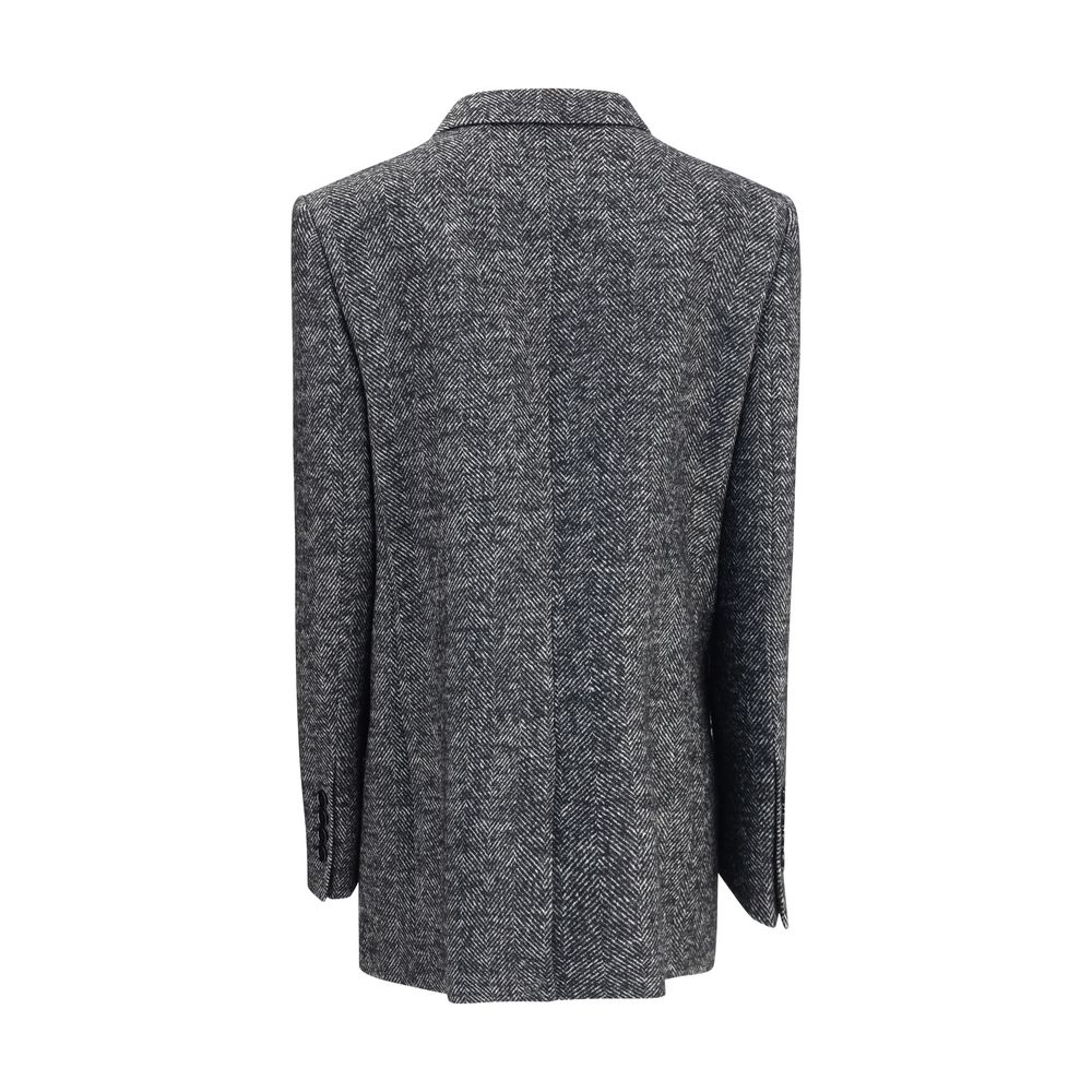 Double-breasted Chevron Blazer