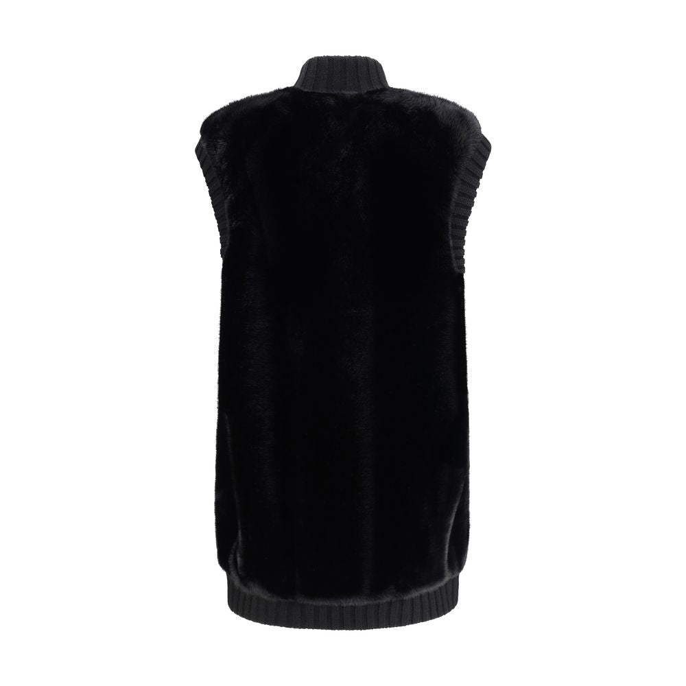 Long Vest in faux fur