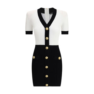 Braided pattern midi Dress