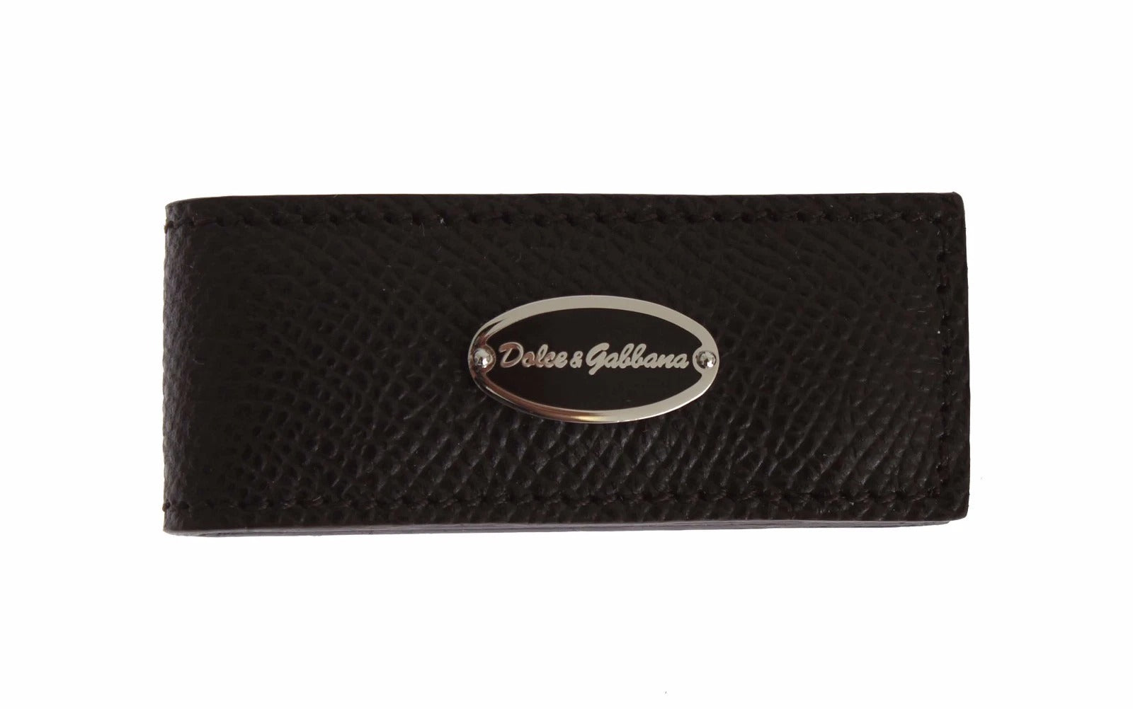 Brown Leather Magnet Mens Money Cash Clip